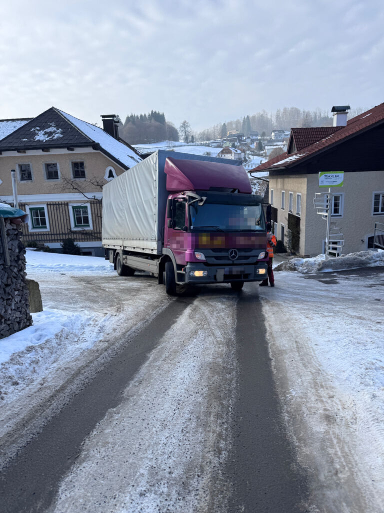 LKW-Bergung am 21. Jänner